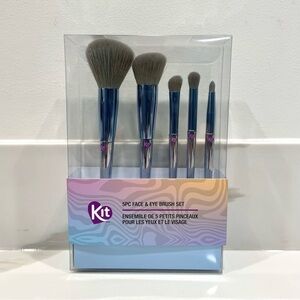 NEW Kit 5-Piece Face & Eye Makeup Brush Set
